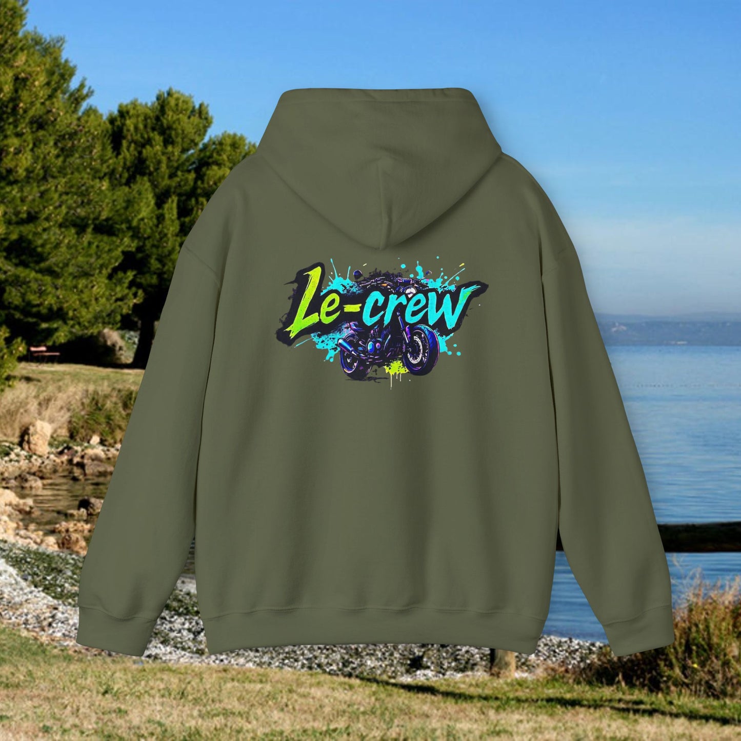Hooded Sweatshirt - Moto Class Francais Design